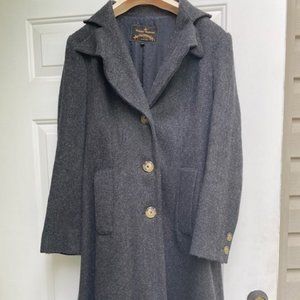 Vivian Westwood Anglomania Wool Pleated Coat